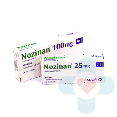 This medicine contains the active ingredient levomepromazin which belongs to a group of medicines called phenothiazines. These medicines affect the chemic