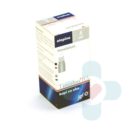 This medicine contains the active ingredient timolol, which is a selective beta receptor blocker used in the treatment of ocular hypertension (high eye pr